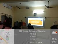 One Week Academic Activity